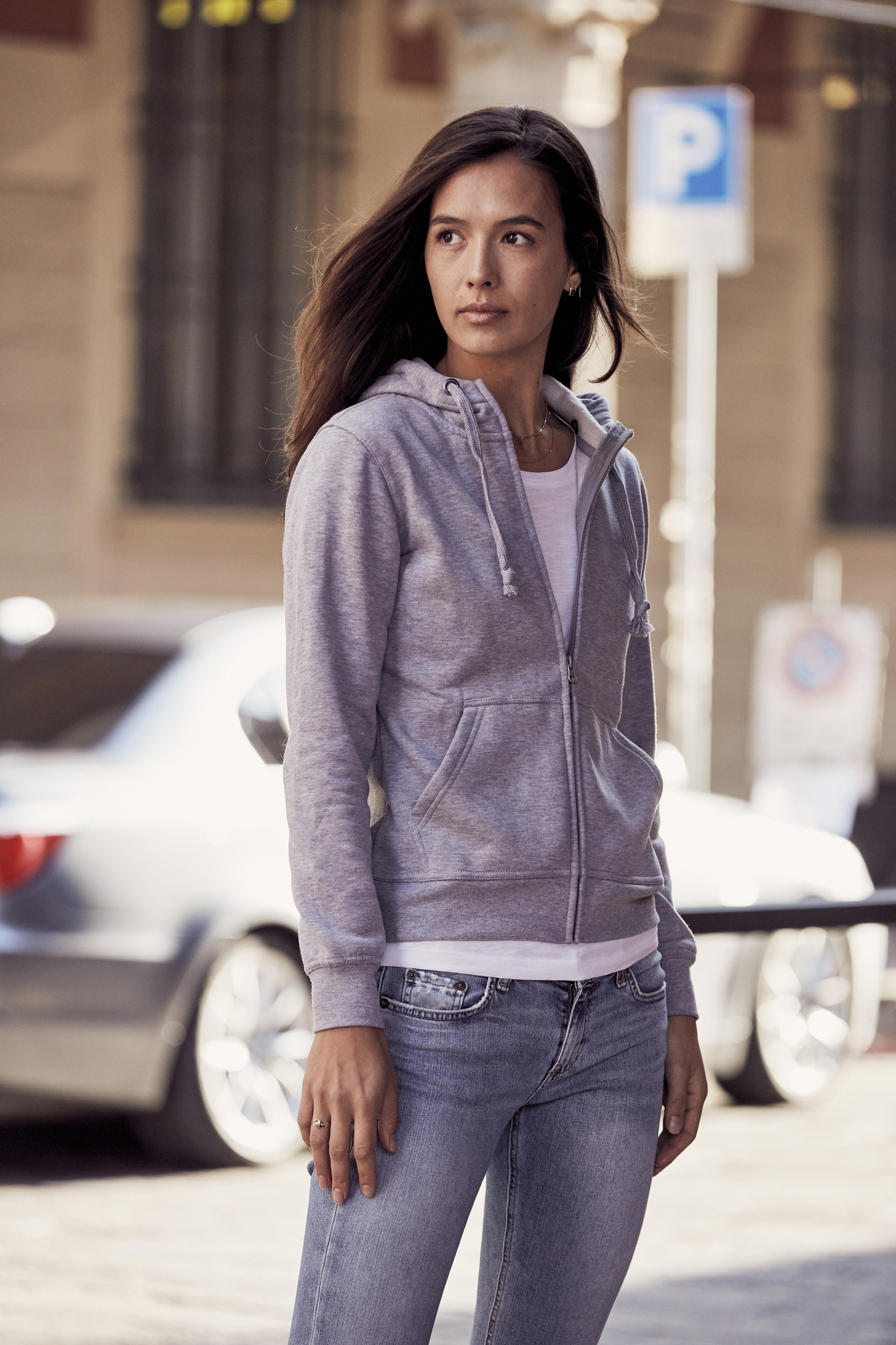 Basic Hoody Full Zip Women - Image 6