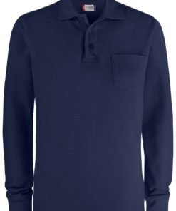 Alternative view of Pitkähihainen pikee rintataskulla – Clique