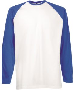 Alternative view of Baseball T-paita, pitkähihainen – Fruit of the Loom