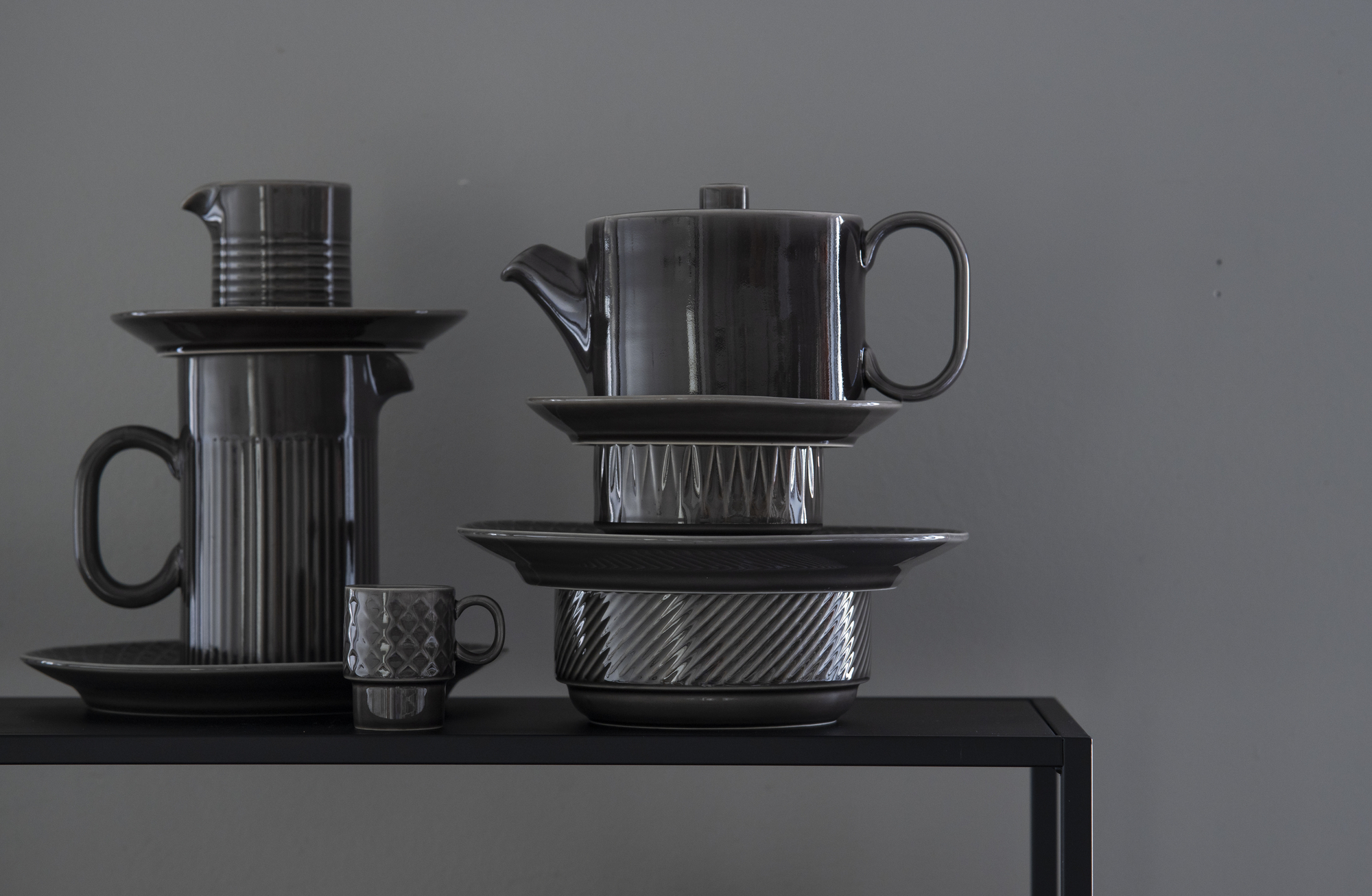 Coffee & More lautanen 27,5 cm, harmaa - Image 19