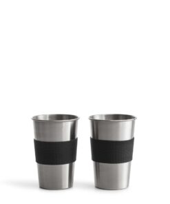 Teräsmuki 50 cl 2 kpl, hopea
