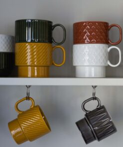 Coffee & More teemuki 2 kpl, keltainen - Image 3