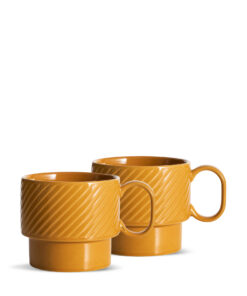 Coffee & More teemuki 2 kpl, keltainen