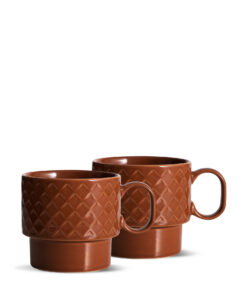 Coffee & More teemuki 2 kpl, terracotta