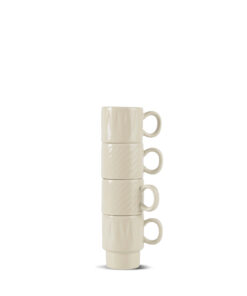 Coffee & More espressomuki beige, 4 kpl