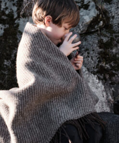 Ulli raidallinen viltti, harmaa - Image 7