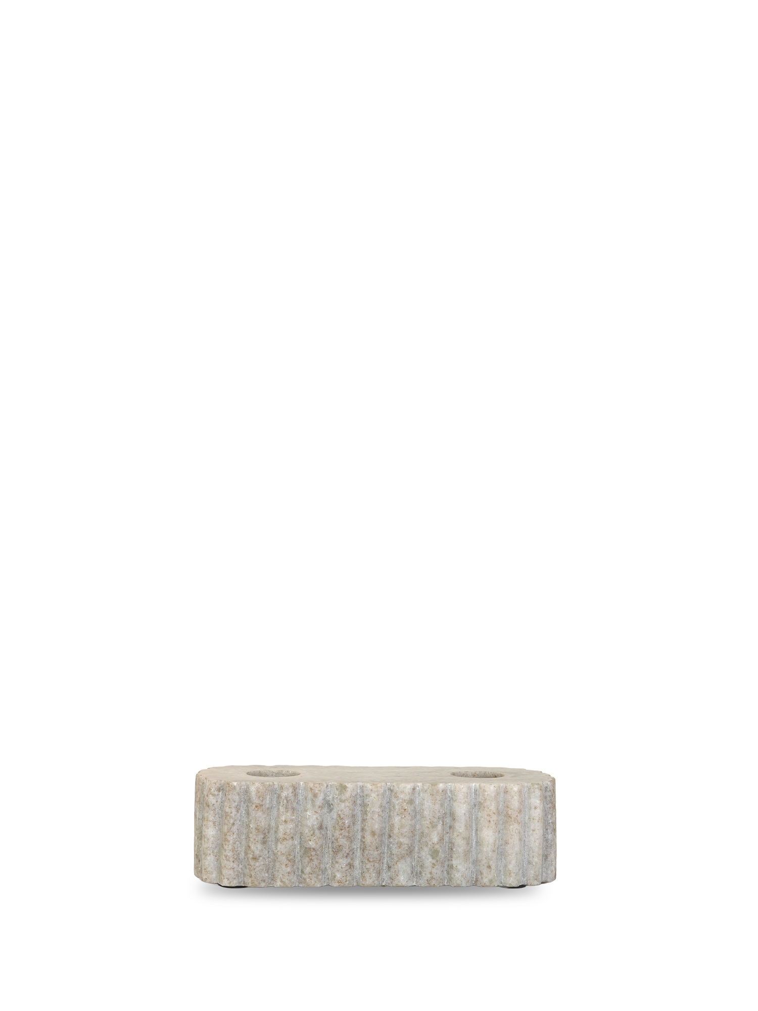 Sten kynttilänjalka keskikoko, beige