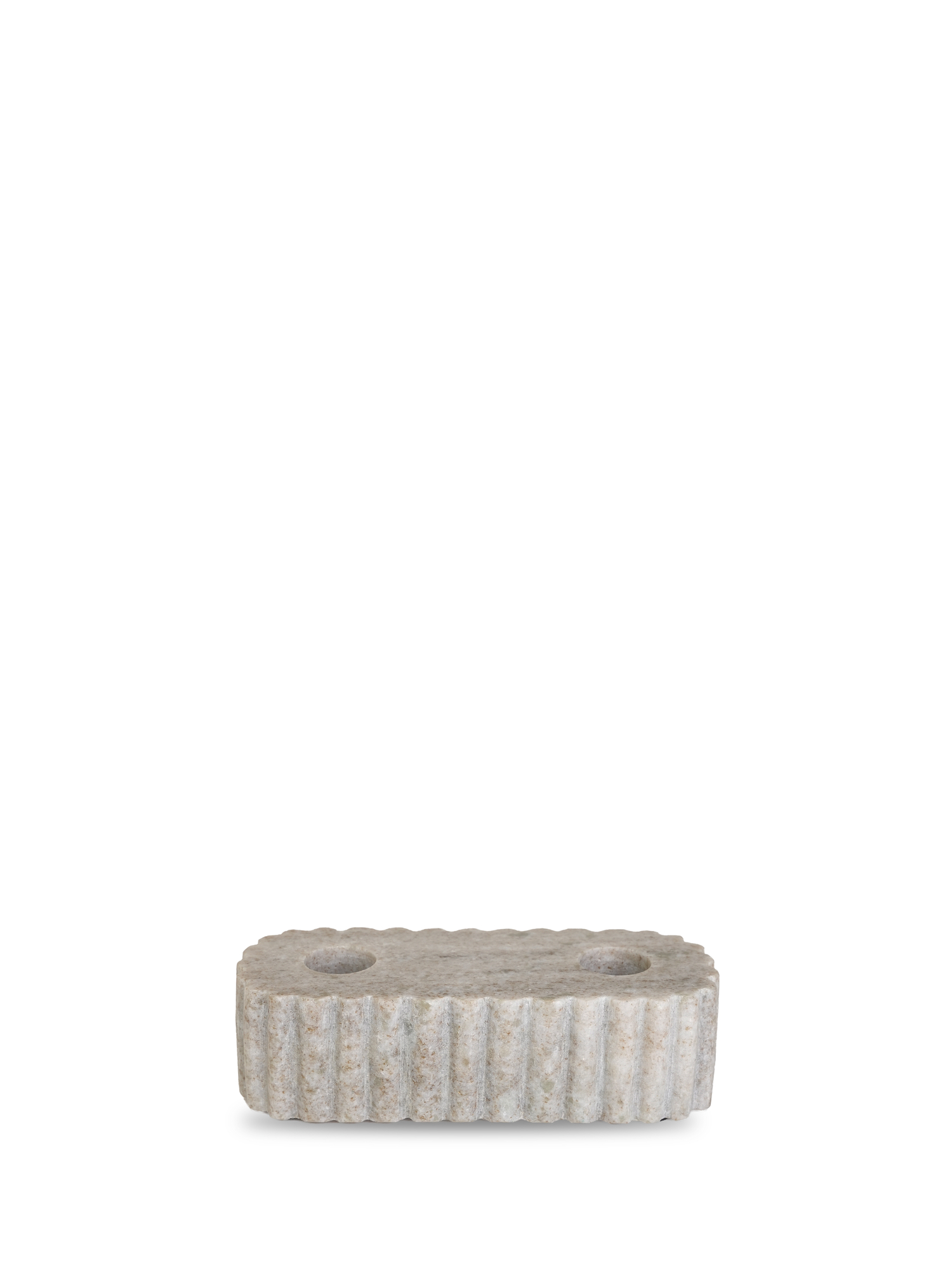 Sten kynttilänjalka keskikoko, beige - Image 2