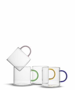 Kuppi Viola 4 kpl/setti, Pinkki/sininen/vihreä/ruskea