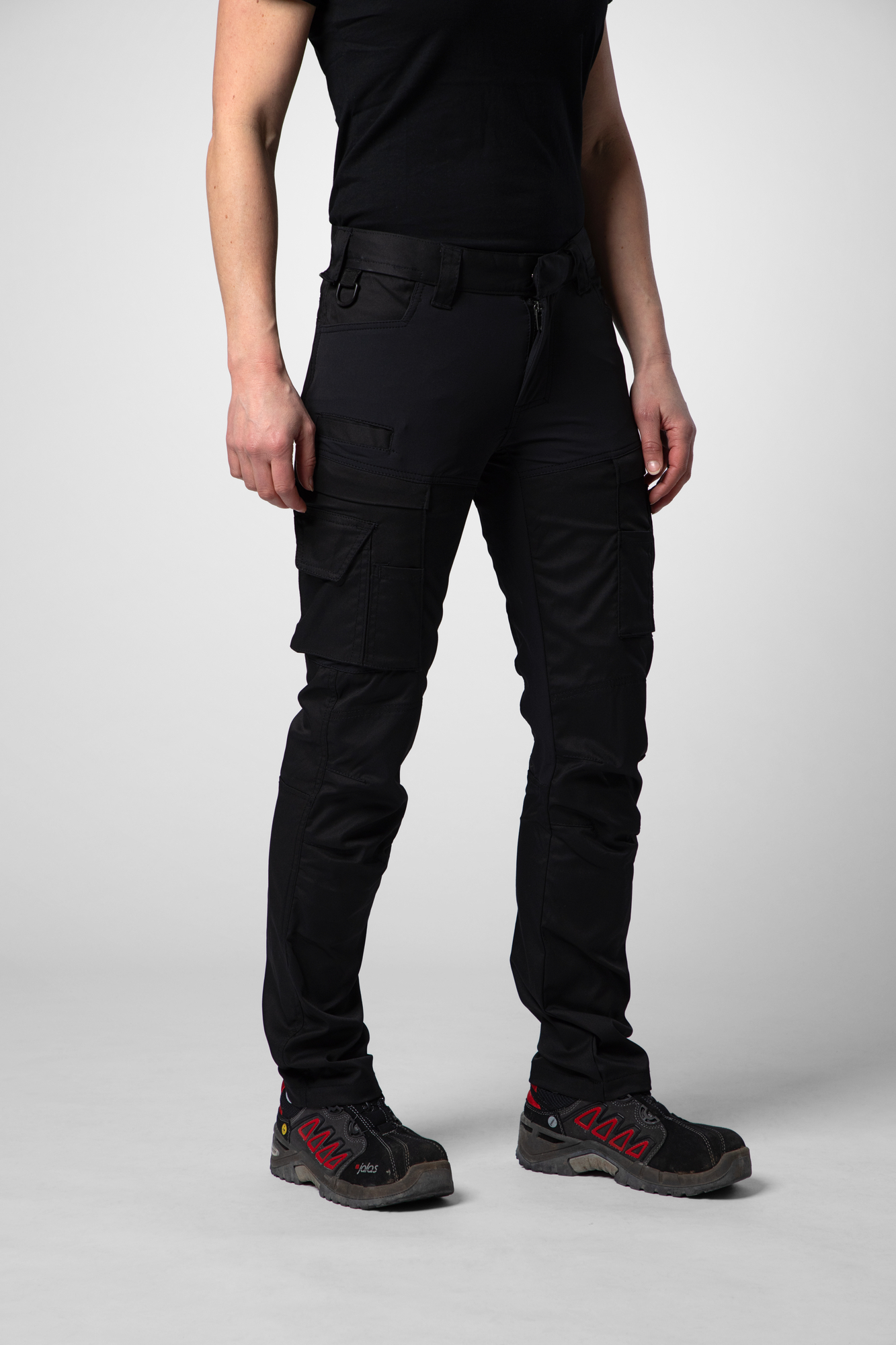Reisitaskuhousut naisille, slim fit, stretch ProJob - Image 6