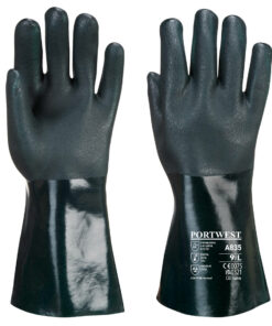Kaksoispäällystetty PVC-suojakäsine 35cm