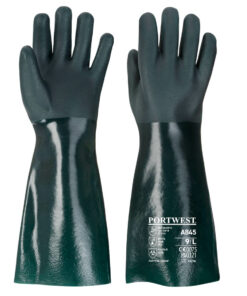 Kaksoispinnoitettu PVC-suojakäsine 45cm