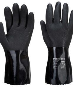 Antistaattiset PVC kemikaalisuojakäsineet