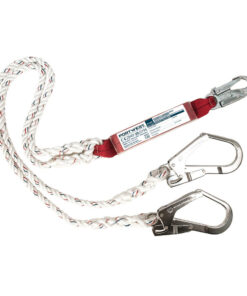 Kaksipäinen köysi iskunvaimentajalla