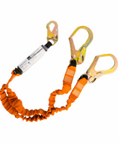 Kaksiosainen 140kg turvaköysi nykäyksenvaimentimella