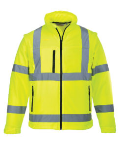 Alternative view of Irrotettavahihainen Hi-Vis Softshell takki (3L)
