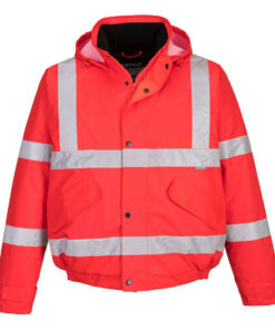 Alternative view of Hi-Vis bomber-takki