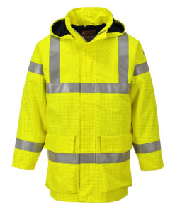 Alternative view of BizFlame Hi-Vis Multinormi sadetakki.